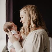 Emily Cherrington with baby George.