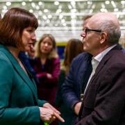 Leader of Ipswich Borough Council Neil MacDonald with Chancellor, Rachel Reeves