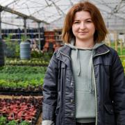 Horticulture student Jess Johnson at Suffolk Rural in Otley