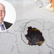 Suffolk County Council's Highways Committee spent £193,329 on fixing potholes in Ipswich alone