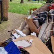 Residents annoyed by overflowing rubbish in the area.