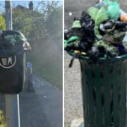 Mr Jordan raised his concerns about the overflowing bins in north west Ipswich.