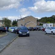 Police in Mottram Close in Ipswich