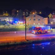 Crews rescued a person from the River Orwell in Ipswich in the early hours of the morning