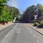 A van has failed to stop after injuring a motorcyclist in Bishops Hill