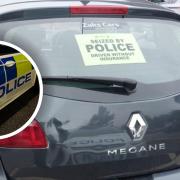 The car was seized after police discovered the driver was uninsured.