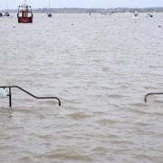 Flood warnings remain in place along the Suffolk coast