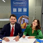 Jack Abbott, Labour MP for Ipswich, signs deal with Sizewell C