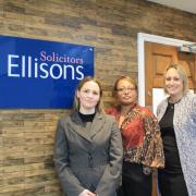 From left,  Laura Buller, Lorna Denton-Cardew and Nicola Weldon at Ellisons Solicitors