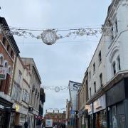 Christmas lights have gone up in the town centre signifying the start of the festive season.