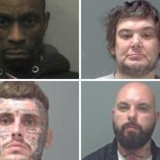 Some of the criminals put behind bars last month