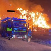 Huge fire broke out in Kirton near Felixstowe