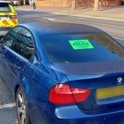 BMW driver has car seized by police for driving without insurance