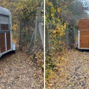 Police remove a trailer and issued Traffic Offence Reports for path blockage