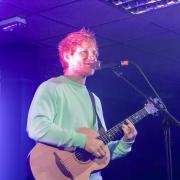 Ed Sheeran gave a surprise performance at an event in The Baths to showcase careers in the live music industry to young people