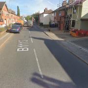 A house in Sproughton was hit by a lorry