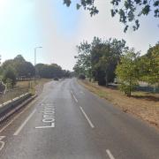 A three-vehicle crash is causing delays in London Road in Ipswich