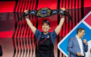 Ipswich Domino's worker Joana Mendes has been crowned the world's pizza maker in a competition on May 8.