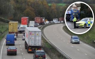 Drivers are being warned of delays on the A14 this morning