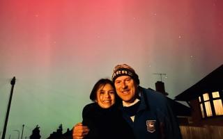 The Northern Lights could be seen across the Suffolk sky