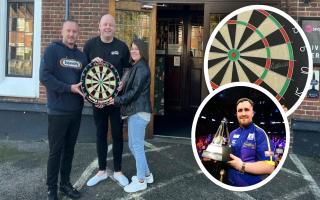 The Golden Hind in Ipswich is holding a raffle to win a signed Luke Littler dart board to buy pints for isolated people this Christmas