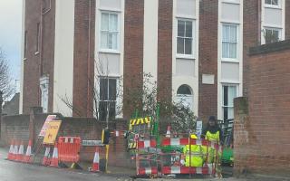 Berners Street in Ipswich is closed